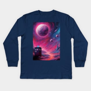TARDIS Kids Long Sleeve T-Shirt